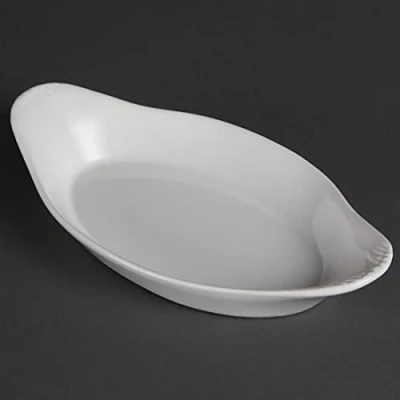 Afbeelding van Olympia Whiteware ovale gratineerschalen 23x13cm (6 stuks)