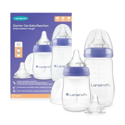 Afbeelding van Lansinoh NaturalWave Spenen en Babyflesjes Starterset 76420