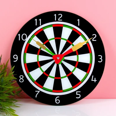 Afbeelding van Dartbord Klok