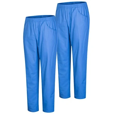 Afbeelding van MISEMIYA Set van 2 sanitaire broek unisex uniform medische werkbroek sanitair Ref. 8312 x stuks, Lichtblauw 21, XL, 21