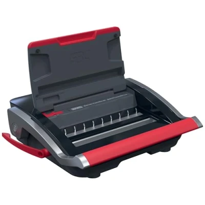 Afbeelding van GBC WireBind® WB15 Handmatige Inbindmachine Spiraal Gebonden 125 Vel Zwart/ Rood