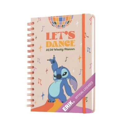 Image de Grupo Erik Agenda Scolaire Stitch 2025 2026, Semainier Format A5, 2026 Fille, Papeterie Ado, Fournitures Scolaires