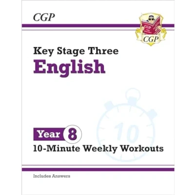 Afbeelding van CGP KS3 10 Minute Tests Year 8 English Weekly Workouts