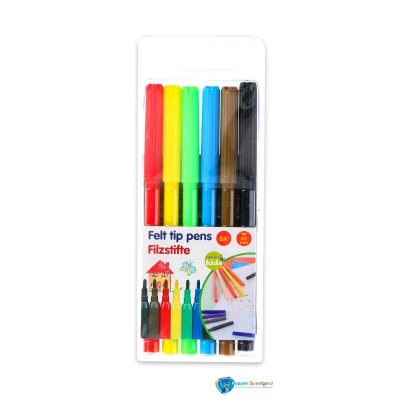 Afbeelding van Top Write Viltstift Inclusief hoesje 6 delig