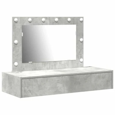 Afbeelding van vidaXL Beton grijs 100 x 40 70 cm Moderne kaptafel Rechthoekig
