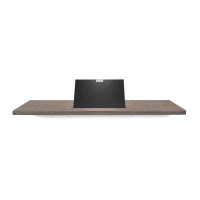 Afbeelding van LoooX Wooden collection bath shelf 78cm met houder mat zwart eiken