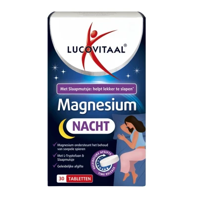 Afbeelding van Lucovitaal Magnesium Nacht Tabletten 30pakket