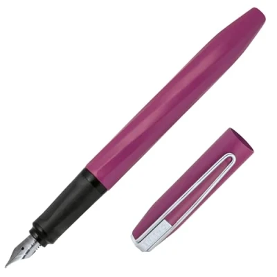 Afbeelding van ONLINE Ergonomische vulpen Slope Wild Berry veer M (medium), voor standaard of combi inktpatronen, navulbaar, geschikt rechtshandigen, meisjes/jongens/volwassenen