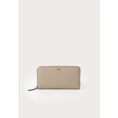 Afbeelding van BOSS Alyce Ziparound Portemonnee, Dames, Maat: One Size, Light beige