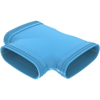 Afbeelding van Wavin Ventiza T stuk 235mm 3xmof 3172223009
