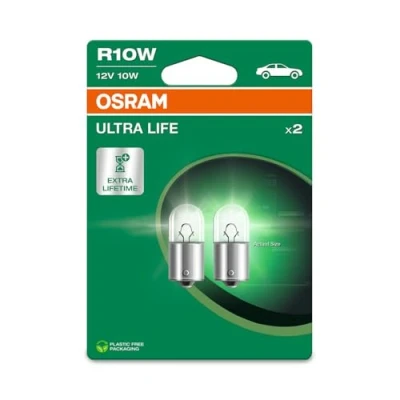Image de OSRAM ULTRA LIFE, R10W, Double Blister, (2 lampes)