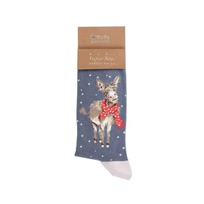 Afbeelding van Wrendale Designs All Wrapped Up&#039; Donkey herensokken, Vesperal Violet, 41 45 EU, Vesperaal Paars