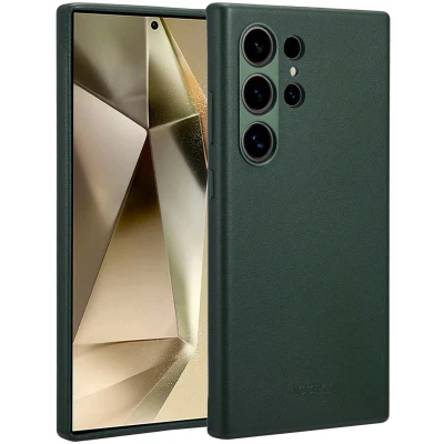 Afbeelding van Accezz MagSafe Leather Backcover voor de Samsung Galaxy S24 Ultra Cedar Green