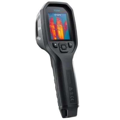 Image de FLIR TG298 caméra thermique avec super résolution IR haute température 320x240 (IR natif 160x120) et laser Bullseye : infrarouge industrielle pour applications