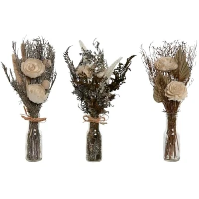 Afbeelding van Decoratieve plant Home ESPRIT Kristal Bloem 11 x 40 cm (3 Stuks)
