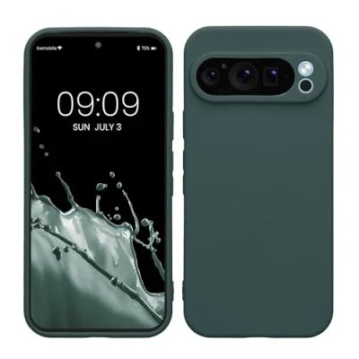 Afbeelding van kwmobile telefoonhoesje geschikt voor Google Pixel 9 Pro Hoesje smartphone Precisie camera uitsnede In blauwgroen