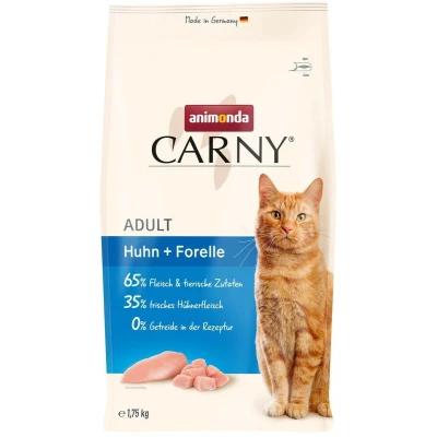 Afbeelding van 1,75kg animonda Carny Adult Huhn + Forelle Katzenfutter trocken