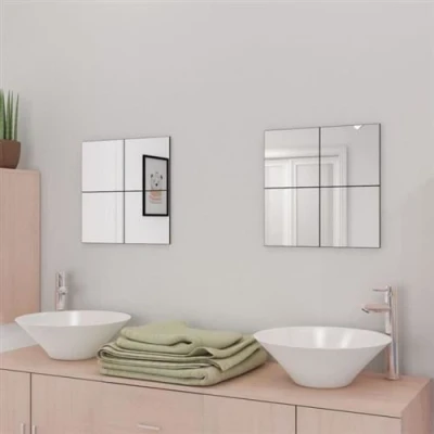 Afbeelding van Spiegeltegels frameloos 16 st 20,5 cm glas
