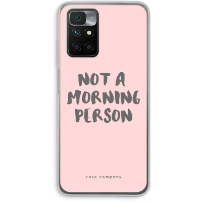 Afbeelding van Case Company® hoesje geschikt voor Xiaomi Redmi 10 Morning person Soft Cover Telefoonhoesje Bescherming aan alle Kanten en Schermrand