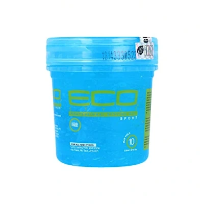 Afbeelding van Eco Style Gel, Sport, voor alle haartypes, houdt en glanzend, langdurig, zonder schubben, agressie, anti jeuk, alcohol, maximale grip 10, 236 ml