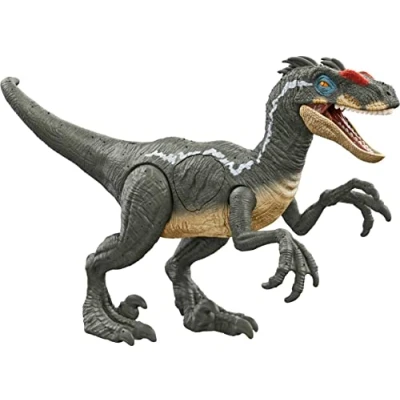 Afbeelding van Mattel Jurassic World Epic Attack Velociraptor Met Geluidseffecten 4+