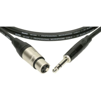 Afbeelding van Klotz M1FS1K0750 microfoonkabel 3p XLR female 6.35 mm jack 7.5 m