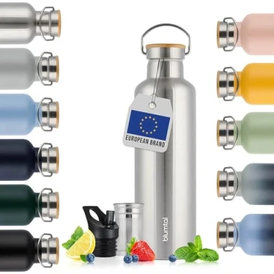 Afbeelding van Blumtal Thermosfles 1000 ml Dubbelwandige Drinkfles BPA Vrij Theefles Thermos Stainless Steel