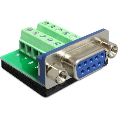 Afbeelding van Delock Adapter 65268 D sub female connector 180 Aantal polen: 9, 10 1 stuk(s)