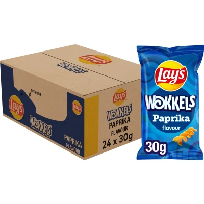 Afbeelding van Lay&#039;s Wokkels Paprika 24x30g