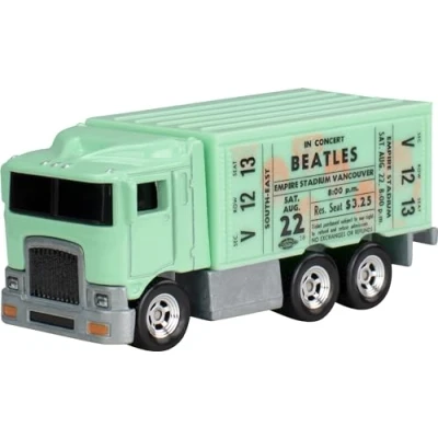 Afbeelding van Hot Wheels HVJ45 Hiway hauler &quot;the Beatles&quot; Groen speelgoedvoertuig