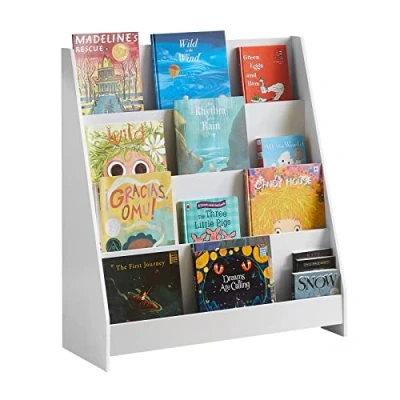 Afbeelding van SoBuy Boekenkast voor kinderen, opbergrek, speelgoed met 4 open vakken, 80 x 30 88 cm, KMB32 W
