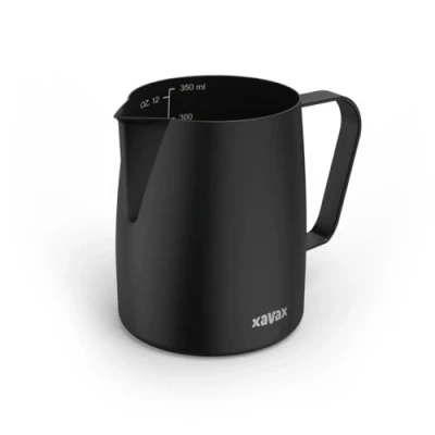Afbeelding van Xavax Barista Melkkannetje Van Rvs Melkschuimkannetje 350Ml Zwart Mat