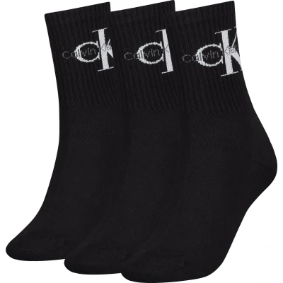 Afbeelding van Calvin Klein Underwear Women SOCK 3 PACK Sokken, Dames, Maat: 37 41, Black