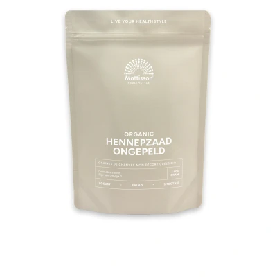 Afbeelding van Mattisson Biologisch Hennepzaad ongepeld 400 g