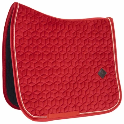 Afbeelding van Kentucky Zadeldekje Velvet Dressuur Rood Full