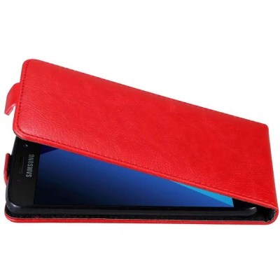 Afbeelding van Cadorabo Hoesje geschikt voor Samsung Galaxy A3 2017 in APPEL ROOD Beschermhoes flip design Case Cover met magnetische sluiting
