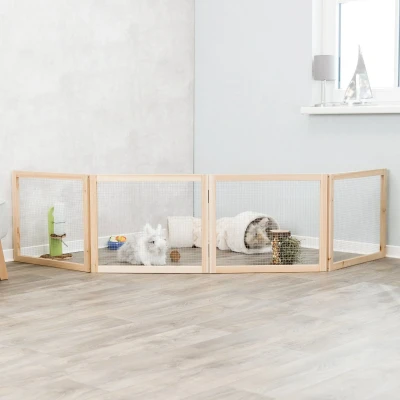 Afbeelding van Trixie Indoor Ren 4 Panelen Hout 60 240X50 CM