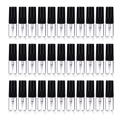Afbeelding van Enslz Lot de 30 minis flacons vaporisateurs rechargeables voyage en verre transparent Noir 2 ml