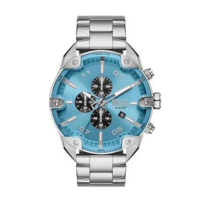 Afbeelding van Diesel heren Spiked horloge DZ4655 in de kleur Zilver