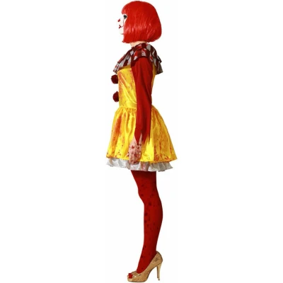 Afbeelding van Kostuum Bloederige Clown Vrouw XS/S