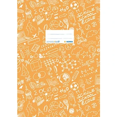 Image de Herma heftschoner schoolydoo, din a4, aus pp, orange mit beschriftungsetikett gepackt zu 25 stck 19405