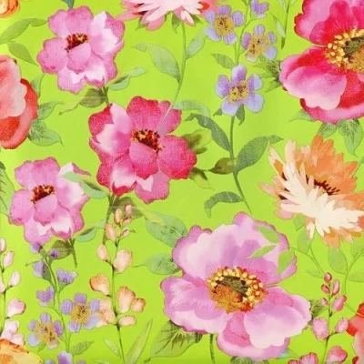 Afbeelding van Bloemen Luxe Cadeaupapier Inpakpapier 10 meter x 70 cm 4 rollen