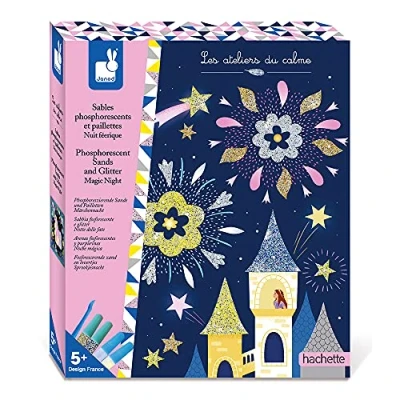 Image de Kit créatif Janod Sables phosphorescents et paillettes Nuit féérique