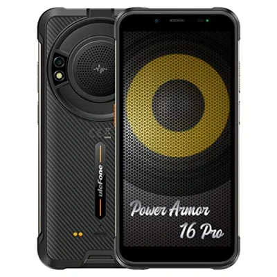 Afbeelding van Ulefone Armor 16 Pro Android 12 onbreekbare telefoon, luidspreker 122 dB, batterij 9600 mAh, krachtige zaklamp, MP + 8 MP, 4 GB 64 GB, 5,93 inch smartphone, waterdicht, sleuf voor 3 kaarten, NFC,