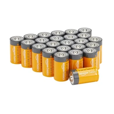 Afbeelding van Amazon Basics D Cell Alkaline Batterijen 1.5V, 24 Stuk