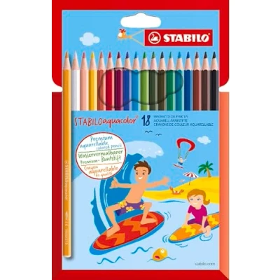 Image de STABILO ETUI 18 CRAYONS AQUACOLOR