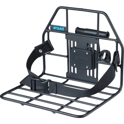 Afbeelding van Around, Front Rack ACE,met stuurbochthouder, zwart