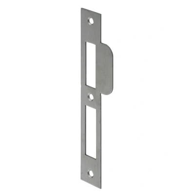 Afbeelding van Nemef Sluitplaat rechthoekig 196 x 29/46,5 mm RVS geborsteld passend bij artikel 4000 serie din links