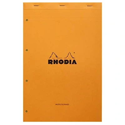 Afbeelding van Schrijfblok Rhodia * A4+ 210x318mm 80 vel geel gespreksnotities