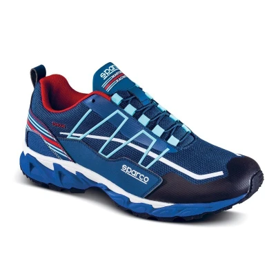 Afbeelding van Sparco Torque 01 Martini R schoenen maat 43 blauwe mocassin rijstijl uniseks volwassenen EU meerkleurig, 42/50 EU, Meerkleurig